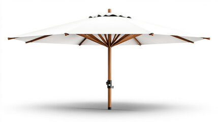 White Umbrella on Transparent Background