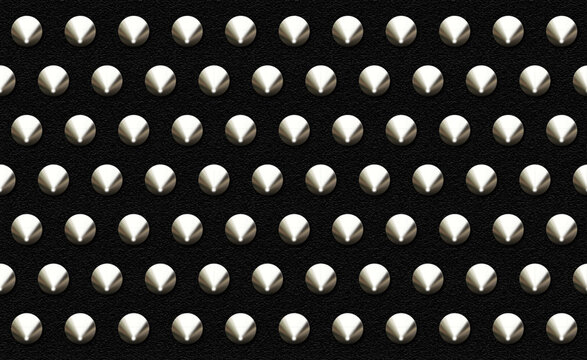 Spiky leather belt seamless pattern, Vector design