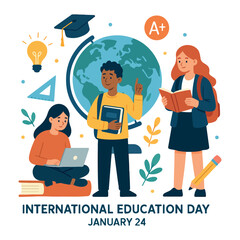 International Education Day Vector Illustration &ndash; January 24