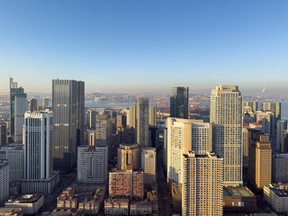 Fototapeta premium dalian city skyline