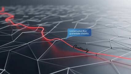 Red Line of Continuity on Abstract Network