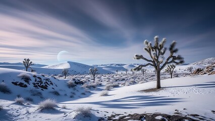 Stunning panorama of snowy landscape in winter in Black Forest - winter wonderland snow, Panorama of beautiful winter park
