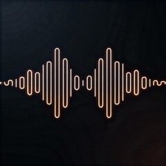 Minimal Digital Audio Waveform Background