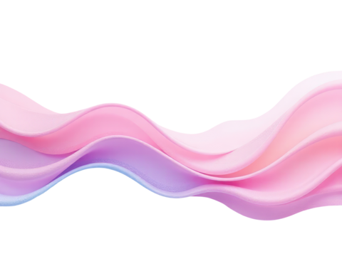 Pink and blue wave pattern on a white background - Powered by Adobe