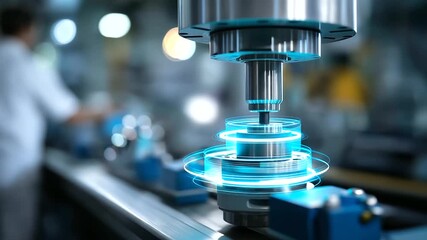 Powered system optimizing industrial automation analyzing real time machine performance defocused manufacturing background assisted predictive maintenance robotic process