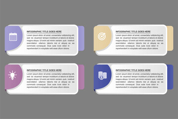 Dynamic Infographic with Calendar Icon: Visualizing Project Timelines and Event Planning. Isolated, Editable Vector EPS File.