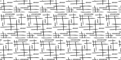 Simple Abstract Geometric Pattern, Minimalistic Retro Background, Hand Drawn, Rectangle, Monochrome, Flat Artwork, Transparent