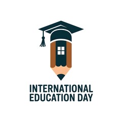 international day of education background celebrated on january 24th.