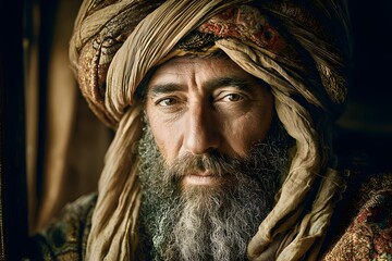 Turkmen merchant on the silk road, central asia