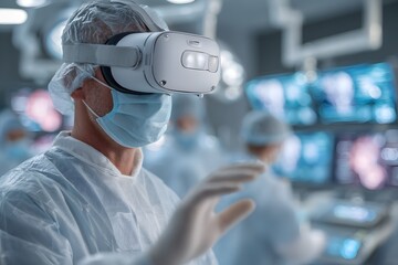 Remote surgery training using virtual reality, surgical education