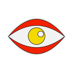 Minimalist Eye Graphic Illustration