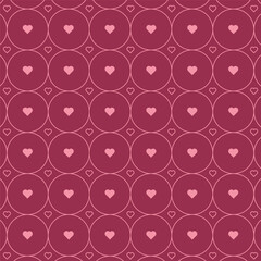 Heart pattern wallpaper. Heart symbol vector.