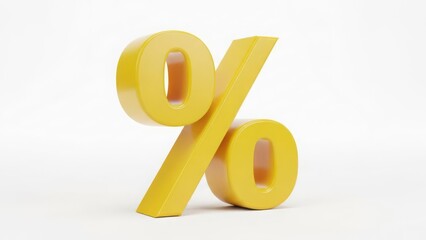 Percent sign symbol on white background