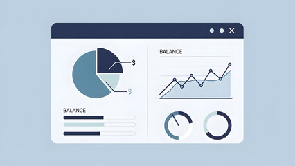 Business Data Analysis on Computer Screen.