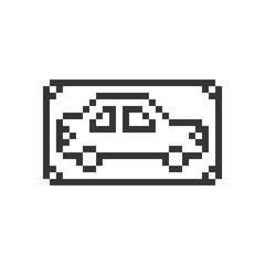car vehicle icon pixel art