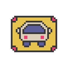 car vehicle icon pixel art