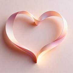 Modern Abstract Valentine Heart Flow