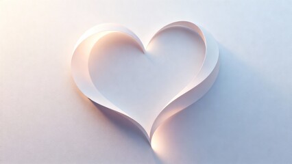 Modern Abstract Valentine Heart Flow