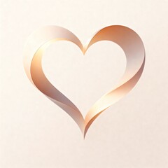 Modern Abstract Valentine Heart Flow