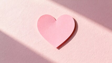 Minimal Soft Pink Valentine Heart