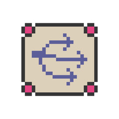 arrow next sign pixel art for your needs