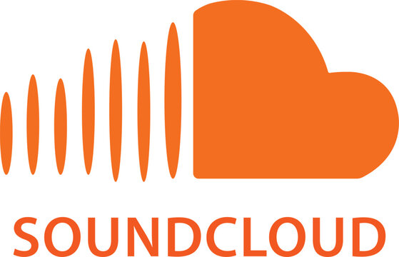 SoundCloud logo icon , cloud-shaped music streaming service symbol