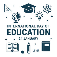 International Day of Education &ndash; 24 January Vector Illustration