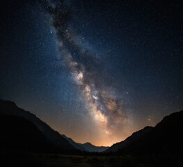 Stunning Milky Way Galaxy in Ultra High Resolution Night Sky