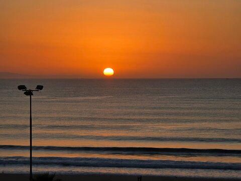 Sunrise over the horizon
