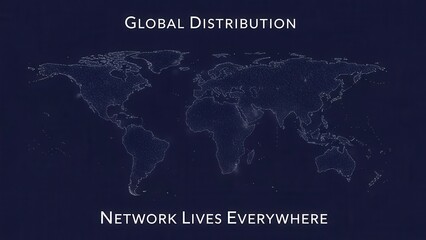 Global Distribution Network Map Overlay