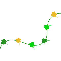 Flat St Patricks Day Decoration