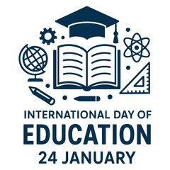 International Day of Education &ndash; 24 January Vector Illustration