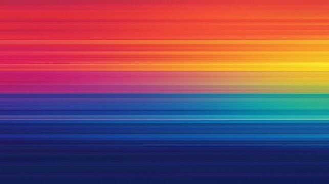 Rainbow Spectrum: A vibrant display of horizontal stripes forms a striking backdrop. The design seamlessly blends vivid hues of red, orange, yellow, green, and blue.