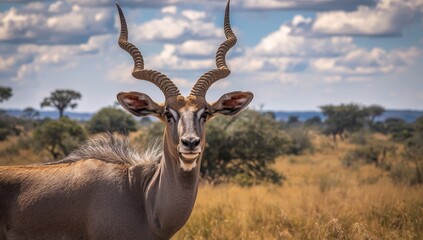 Fototapeta premium kudu in Africa's savanna