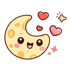 vector illustration of a heart shaped cookie