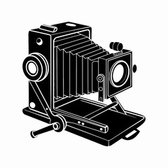 Vintage Camera Illustration Retro Photography Equipment Design