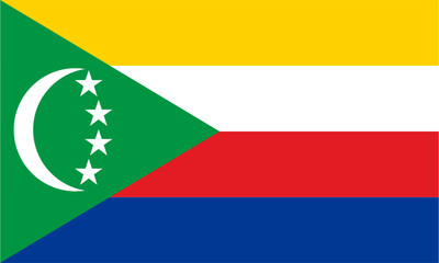 Comoros flag icon vector illustration 