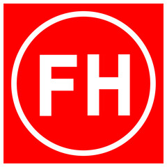 Obraz premium Fire Hydrant Symbol Sign, Vector Illustration, Isolate On White Background Label. EPS10