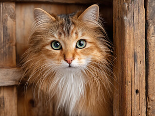 Muddy cat after playing