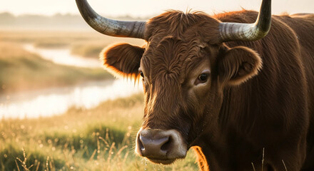 portrait of a bull
