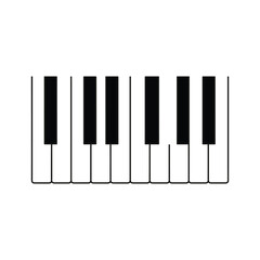 Obraz premium Simple piano keyboard Vector