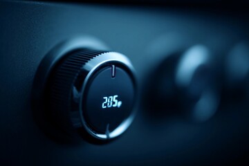 Dial displays temp in a dark room