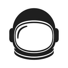Astronaut helmet silhouette Vector