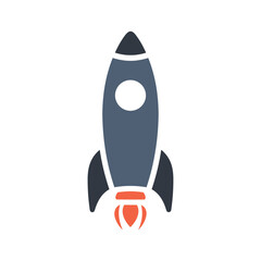 Launching rocket Vector