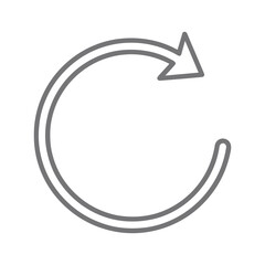 Arrow indicating circular movement Vector