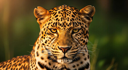 close up of a leopard
