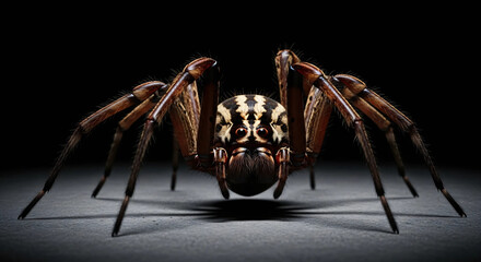 spider on a dark background