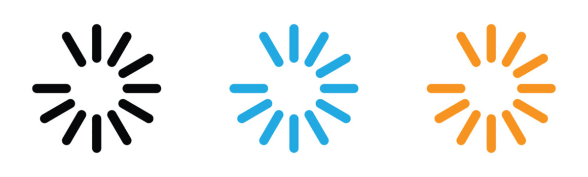 symbol of loading icon design. Loading bar icons. website load bar vector icon set. Set loading bar progress icon, Circle loader collection. Loading status, Loading isolated.