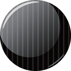 ストライプの缶バッジフレーム　ブラック