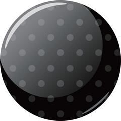 ドットの缶バッジフレーム　ブラック